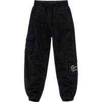 DIABLO BEAR SILVER SIGN BAGGY PANTS