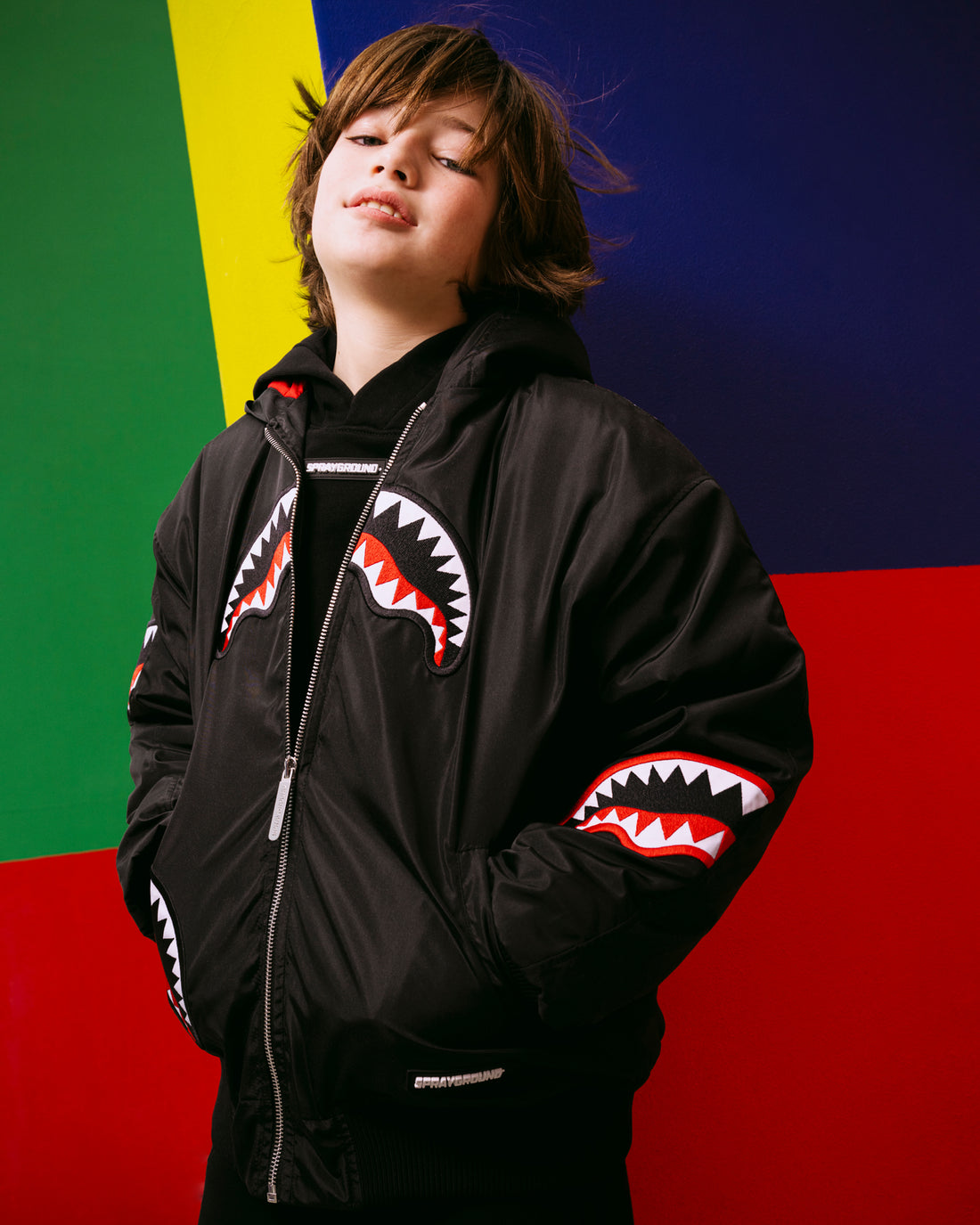 ALL SHARK PATCHES BOMBER