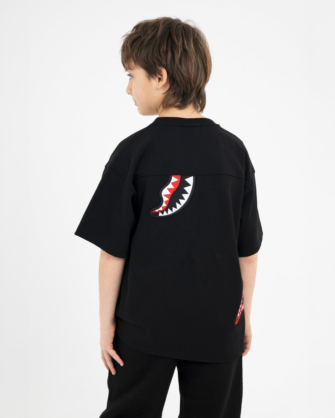 ALL SHARK PATCHES OVER T-SHIRT