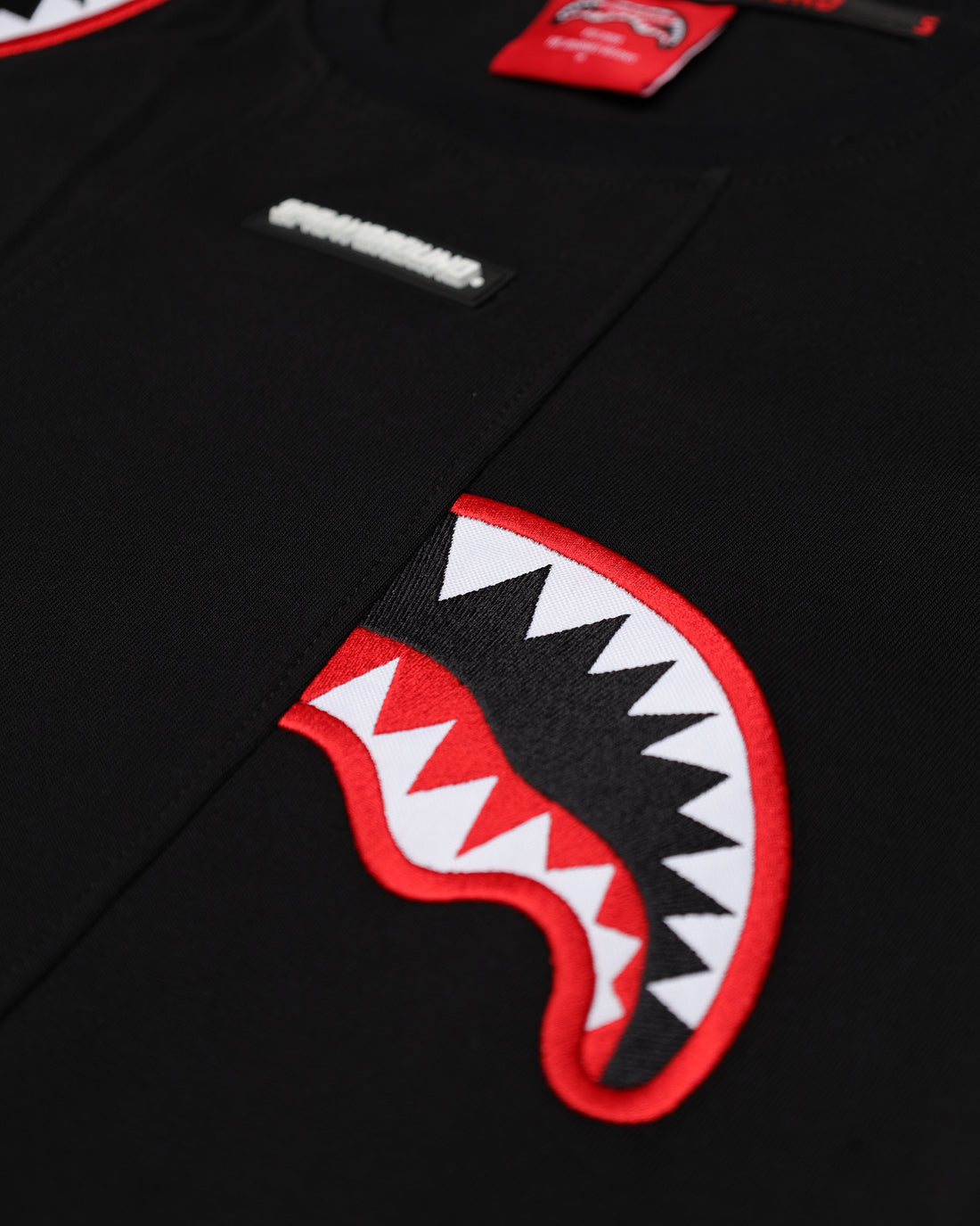ALL SHARK PATCHES OVER T-SHIRT