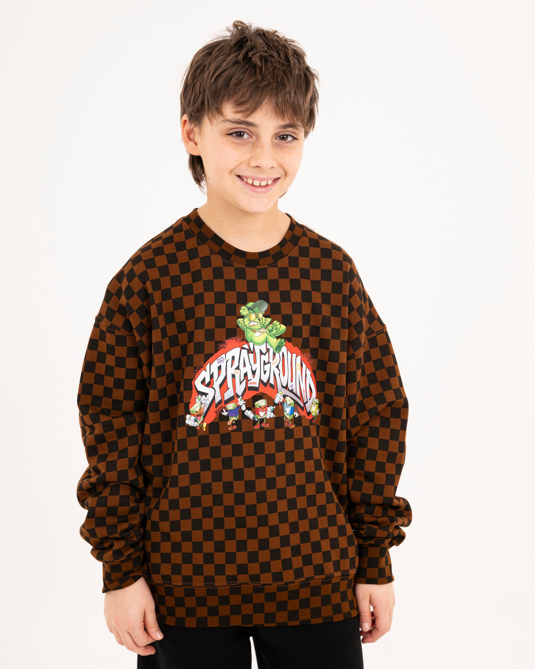 SPRAYGROUND CHARACTERS OVER CREWNECK