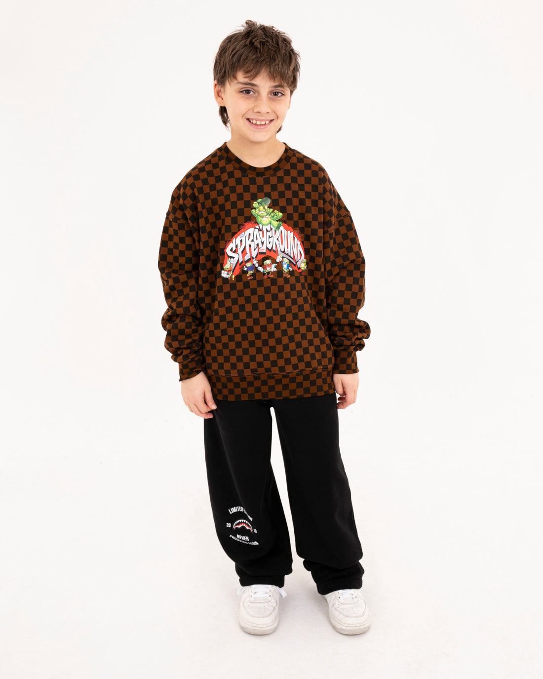 SPRAYGROUND CHARACTERS OVER CREWNECK