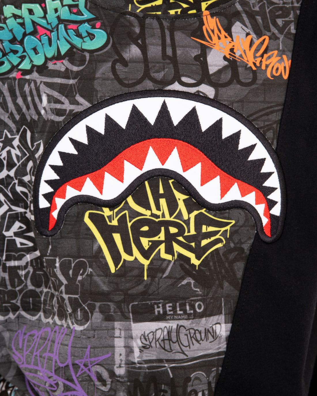 DIAGONAL CUT GRAFFITI REGULAR T-SHIRT