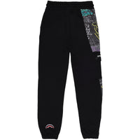 DIAGONAL CUT GRAFFITI PANTS