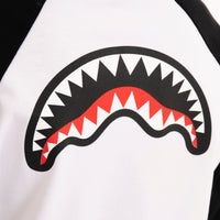 IN THE WALL RAGLAN LONG T-SHIRT W BLK