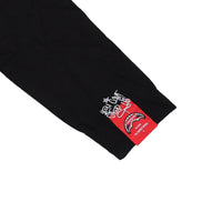 IN THE WALL RAGLAN LONG T-SHIRT W BLK
