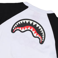 IN THE WALL RAGLAN LONG T-SHIRT W BLK
