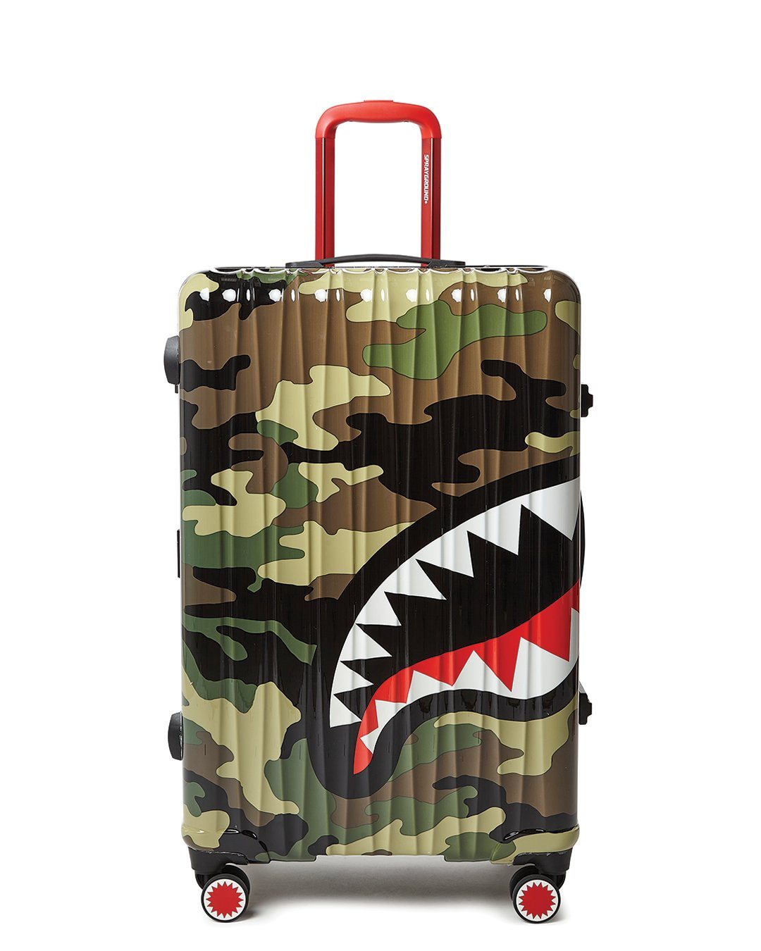 Camo Shark Mouth Large Luggage