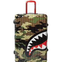 Camo Shark Mouth Large Luggage