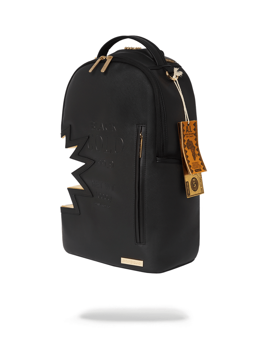 Sprayground Backpack Ai3 BLACK GOLD DLX BACKPACK Black