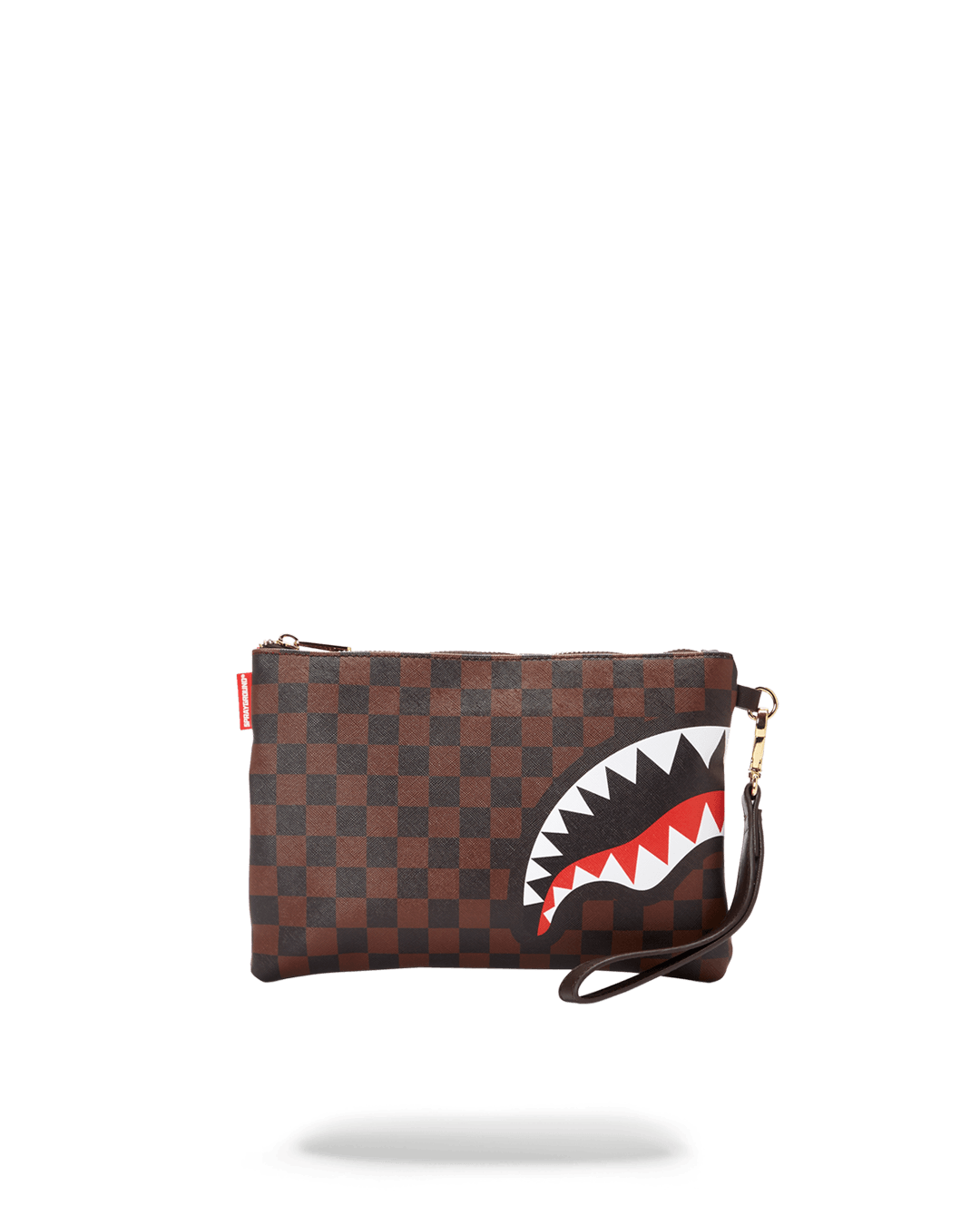 Sprayground Checks factory in Camouflage Clutch