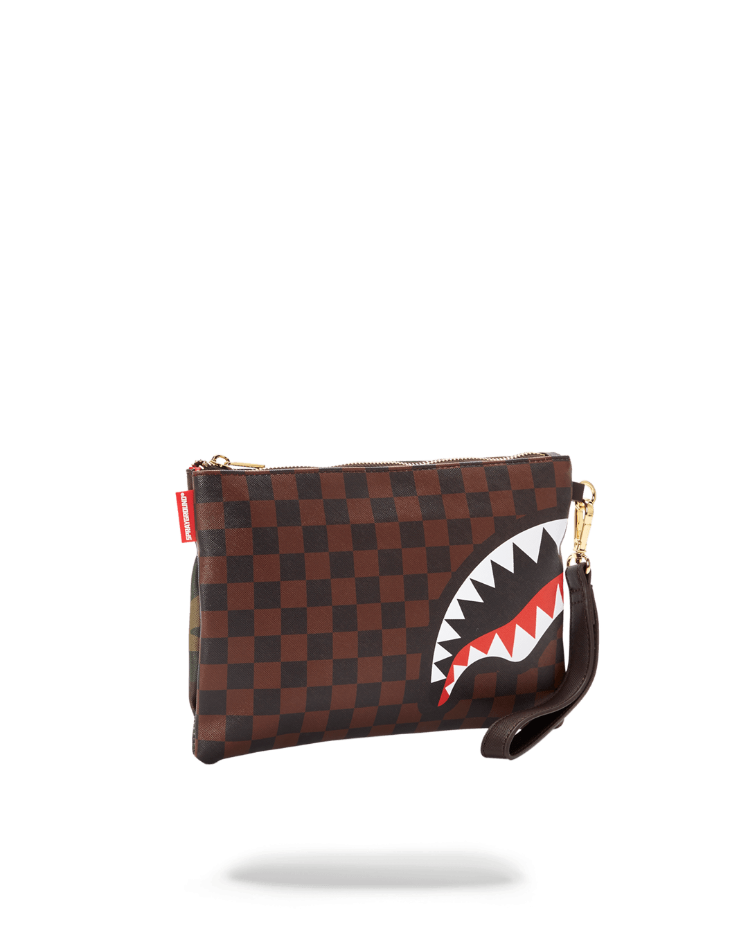 Pochette e beauty Sprayground CHECKS & CAMO POCHETTE Marrone