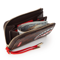 Portafoglio senza portamonete Sprayground CHECKS & CAMO WALLET Marrone