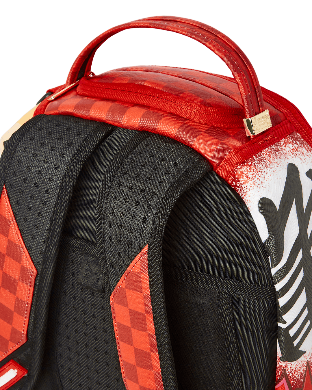 Zaino Sprayground DBZ ON THE RUN RED CHECK Rosso