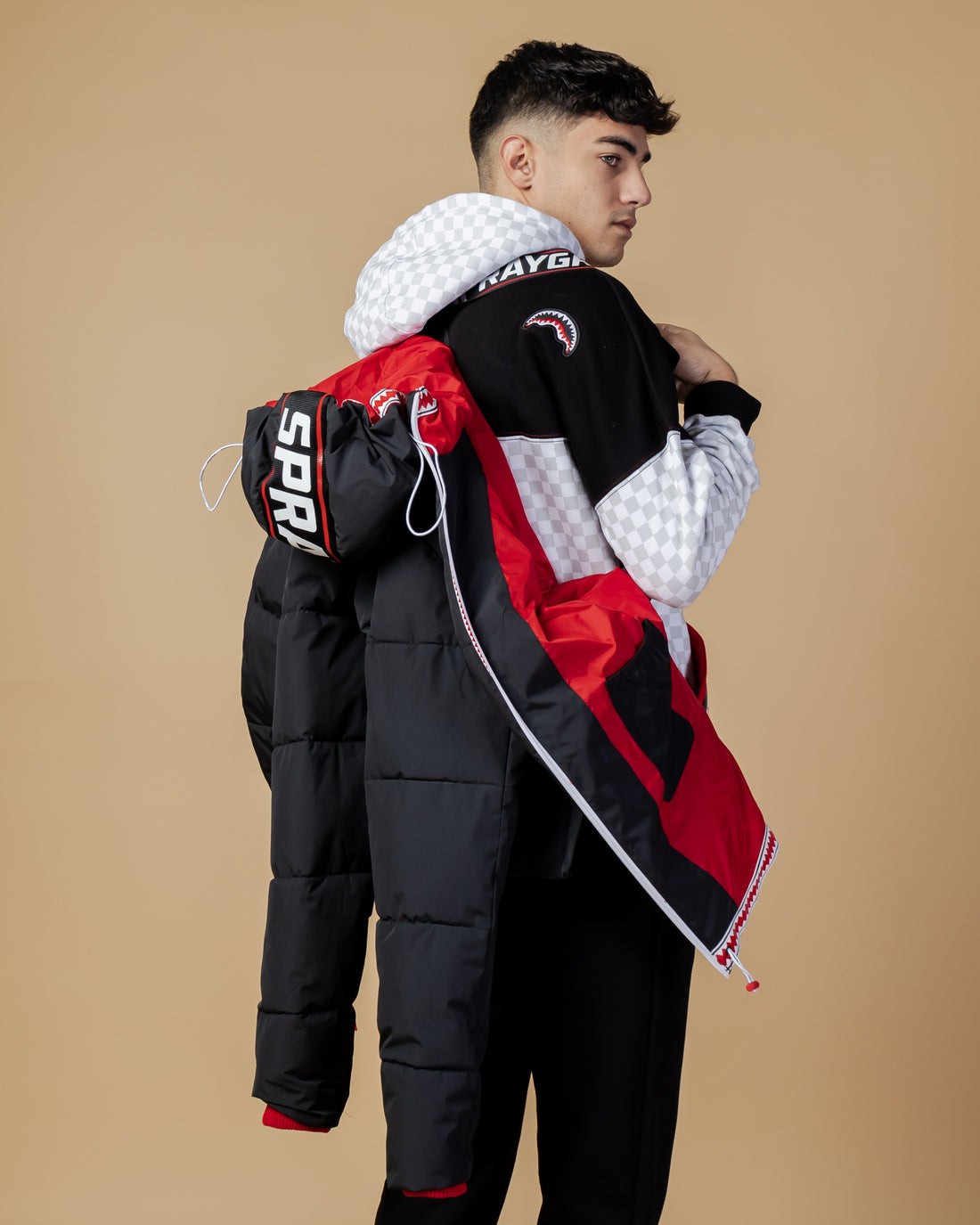 Patch Graffiti Down Jacket