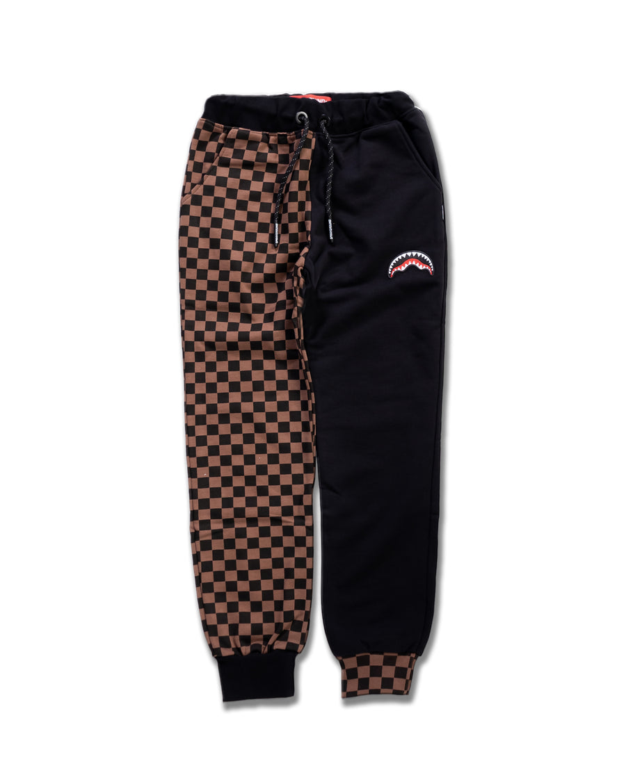 Youth - Sprayground Joggers BURNT SHARKS IN PARIS PANTS Brown