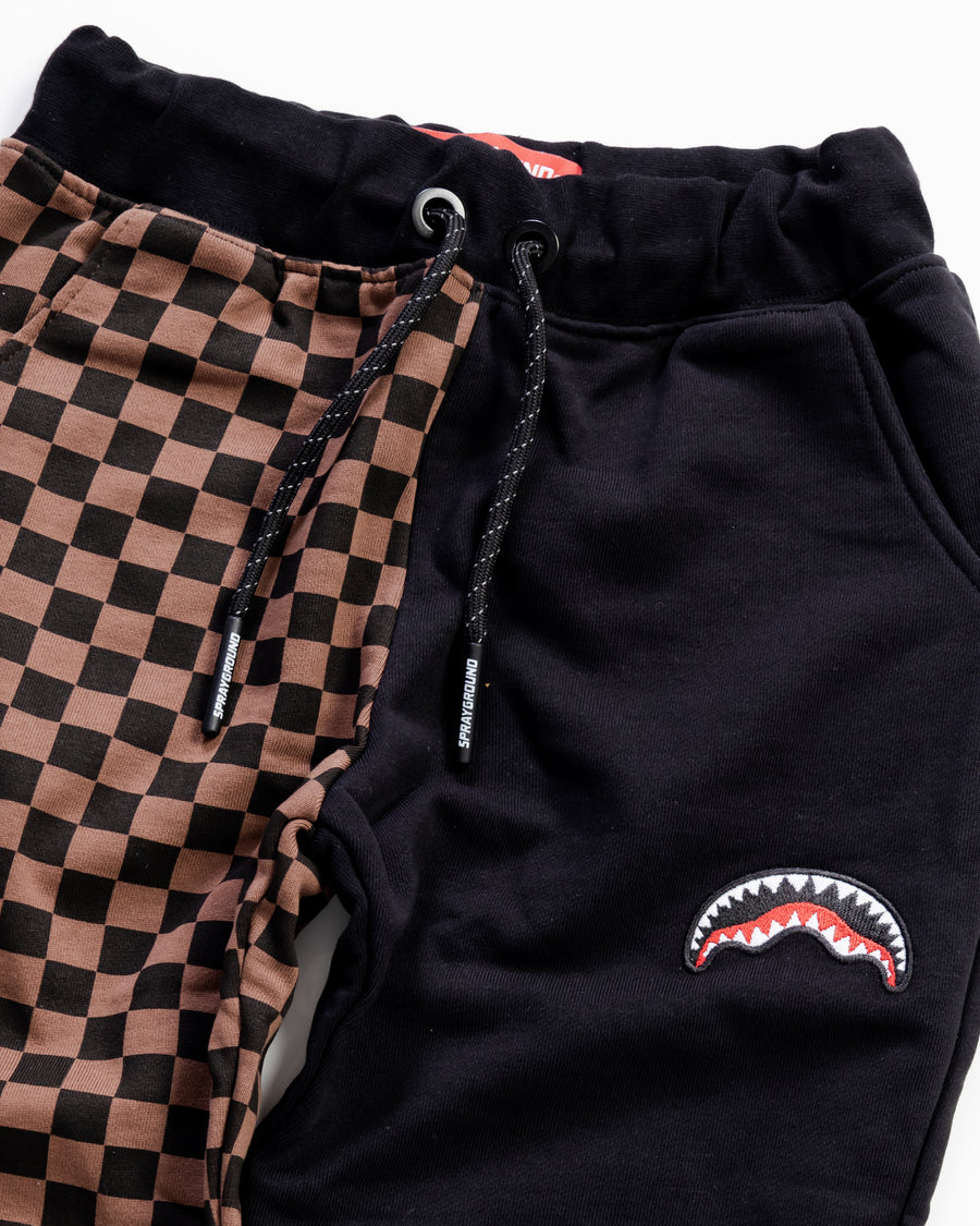 Youth - Sprayground Joggers BURNT SHARKS IN PARIS PANTS Brown