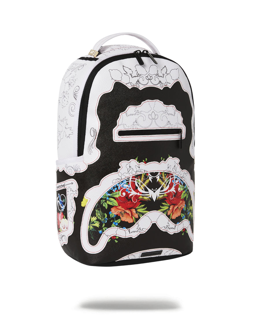 Sprayground Backpack THE FLORAL CUT DLX BACKPACK   White