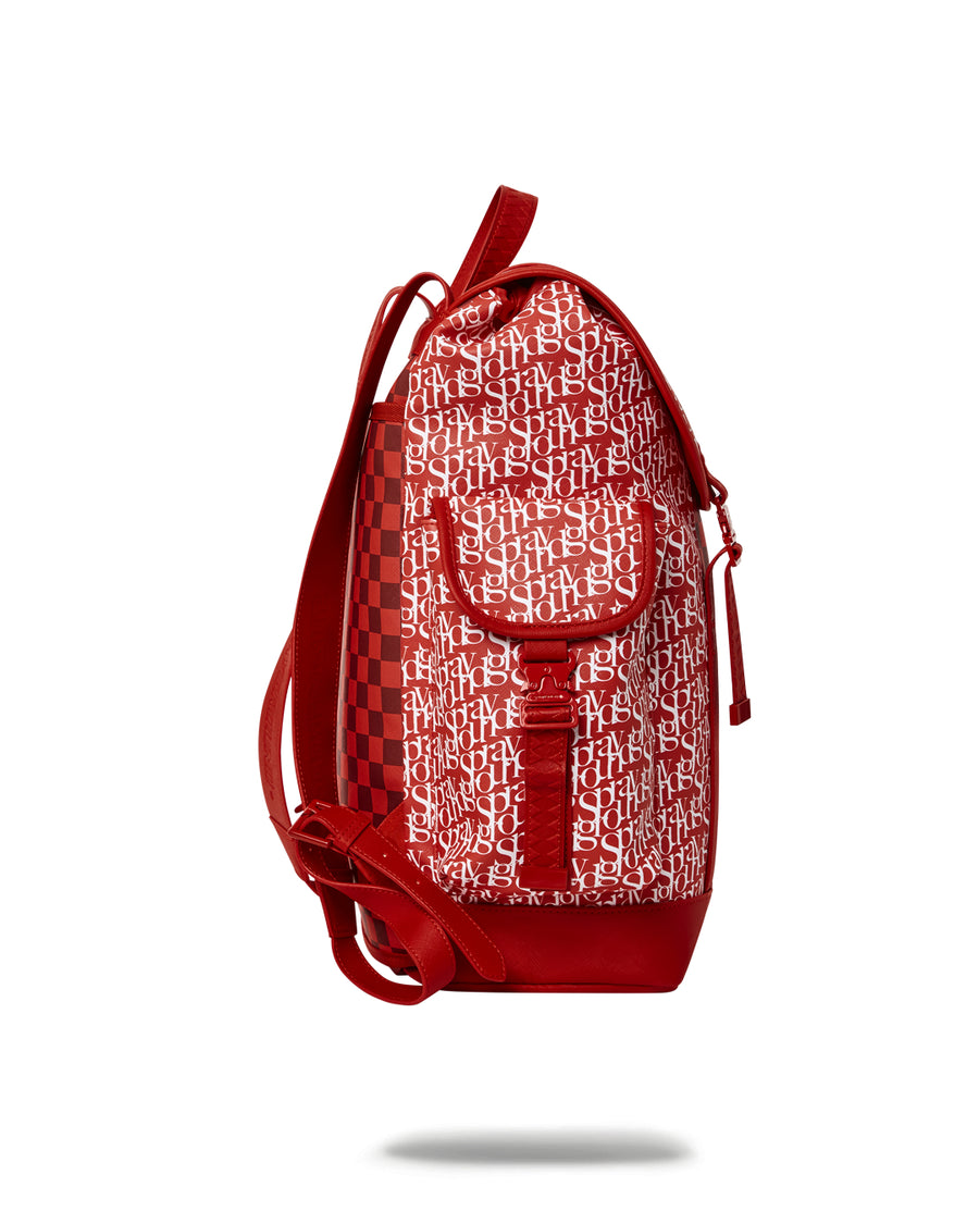 Sprayground Backpack TRI SPLIT RED MONTE CARLO BACKPACK   Red