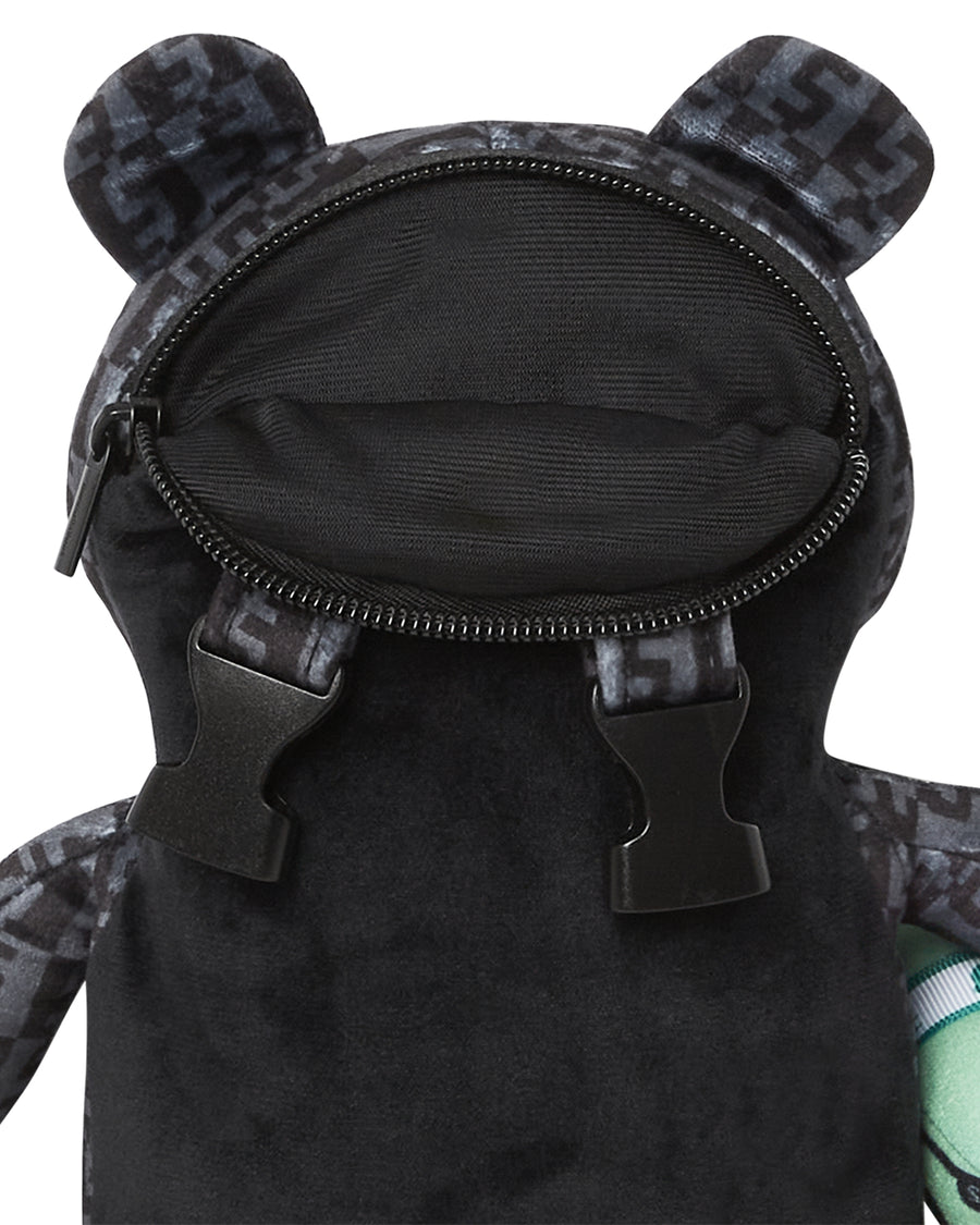 Sprayground Backpack MONEY CHECK GREY MINI CUB BEAR   Grey