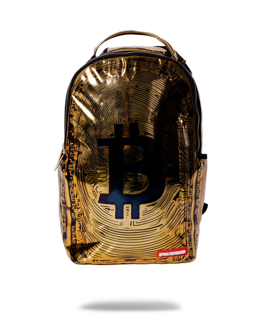 Sprayground Backpack BITCOIN BAG Gold