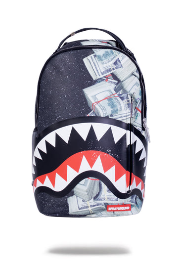 Sprayground Backpack MONEY POWDER SHARK Black