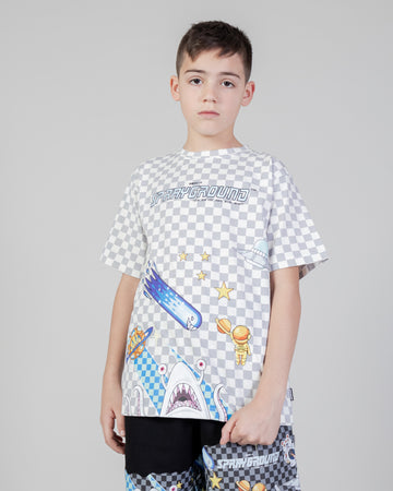 Garçon/Fille - T-shirt Sprayground TOKIO BUBBLE T-SHIRT YOUTH Blanc
