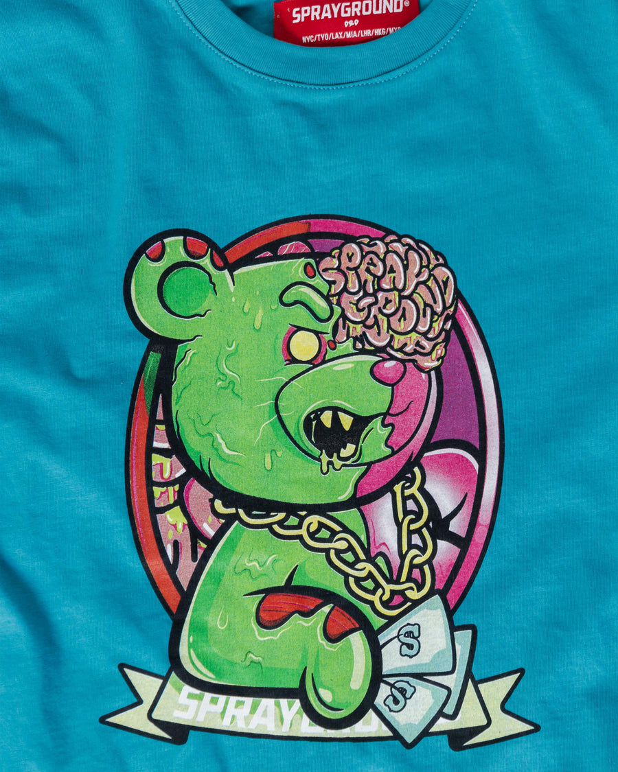 Youth - Sprayground T-shirt ZOMBIE BEAR T-SHIRT YOUTH Green