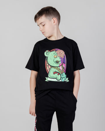 Niño / Niña  - Camiseta Sprayground ZOMBIE BEAR T-SHIRT YOUTH Negro
