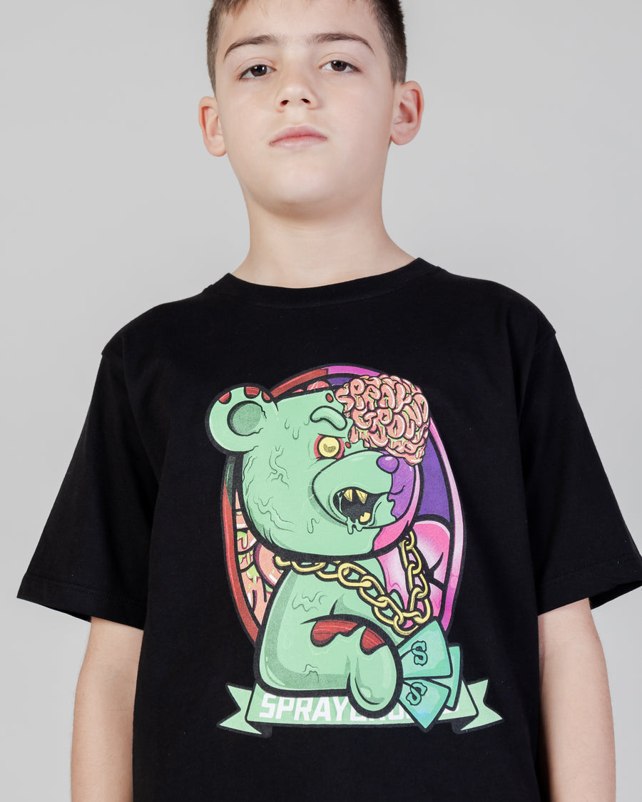 Garçon/Fille - T-shirt Sprayground ZOMBIE BEAR T-SHIRT YOUTH Noir