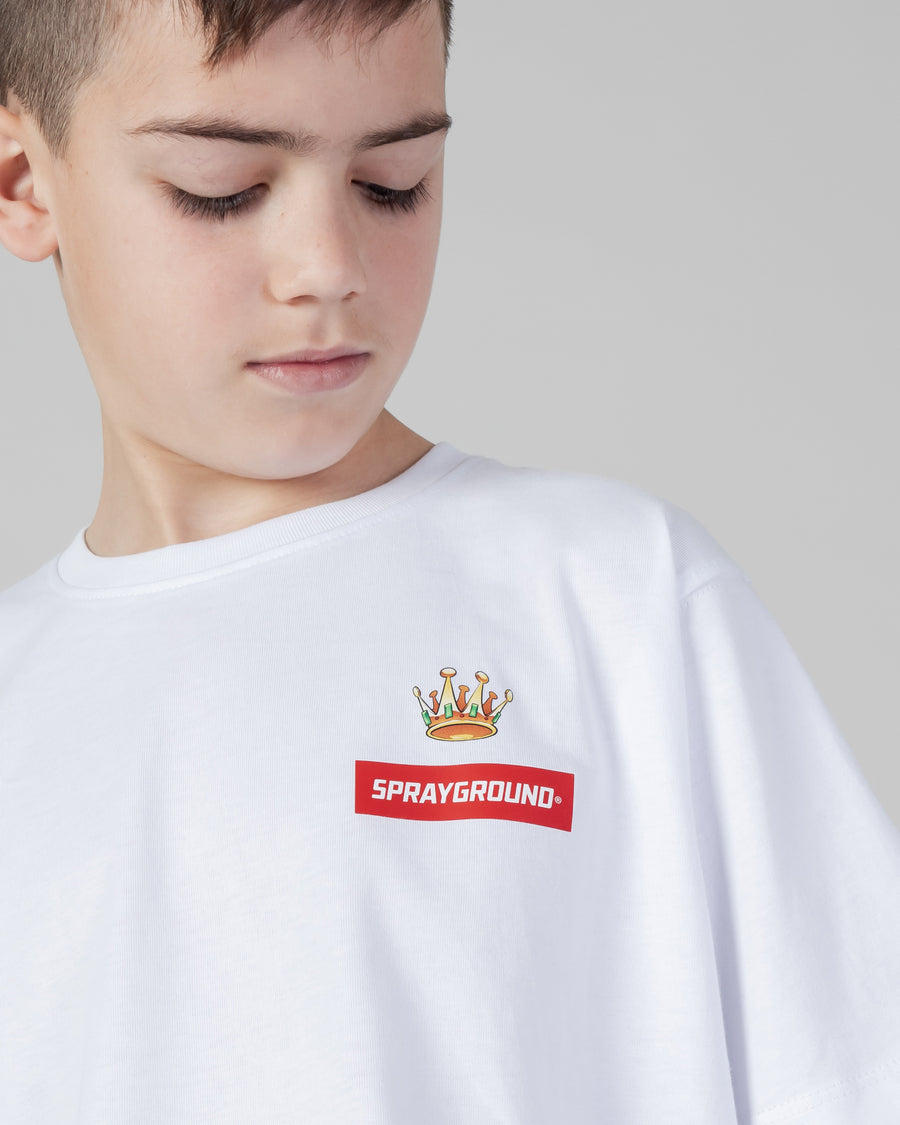 Youth - Sprayground T-shirt ASTROMANE JUMP SMOOTH T-SHIRT YOUTH White