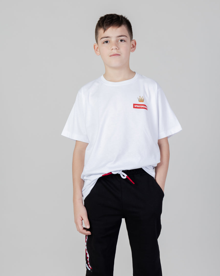 Niño / Niña  - Camiseta Sprayground ASTROMANE JUMP SMOOTH T-SHIRT YOUTH Blanco