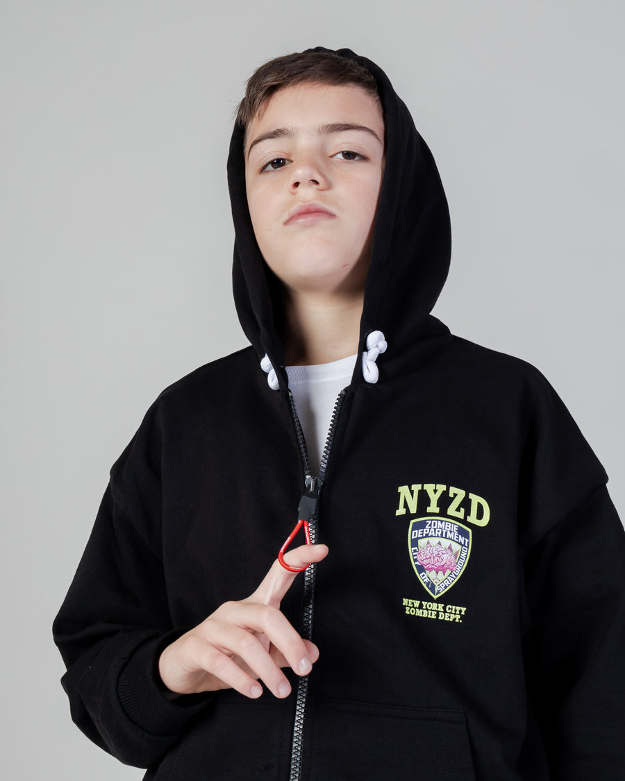 Youth - Sprayground Hoodie NYZD FULL ZIP HOODIE YOUTH Black