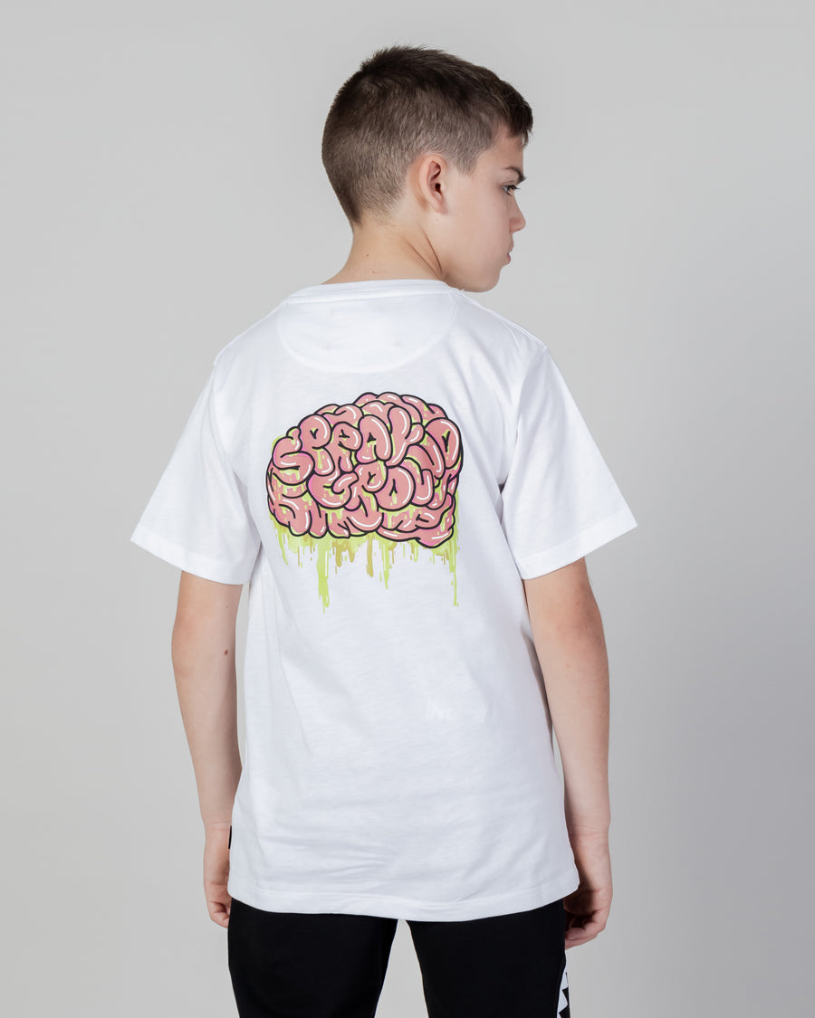 Garçon/Fille - T-shirt Sprayground NYZD T-SHIRT YOUTH Blanc
