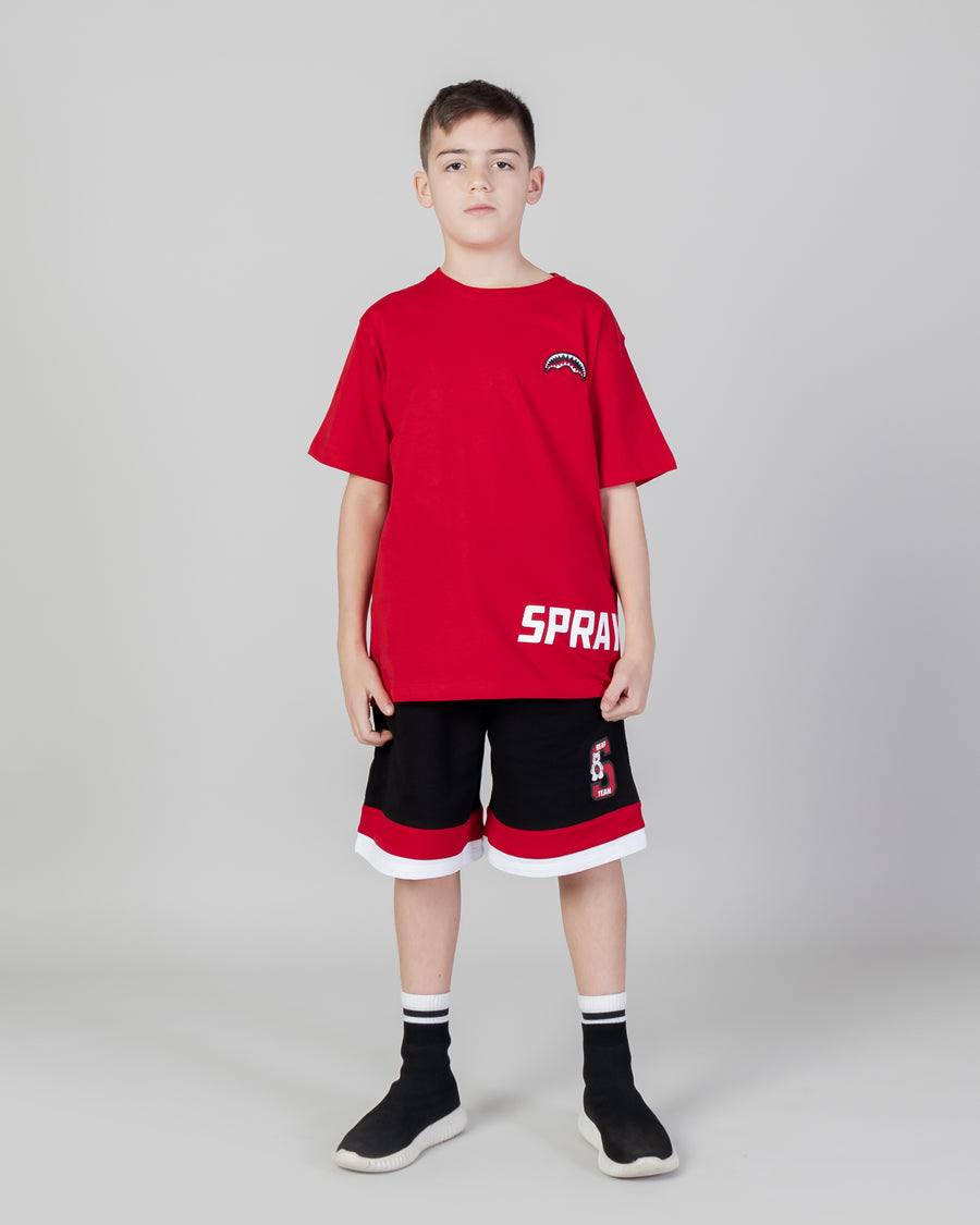 Ragazzo/a - T-shirt maniche corte Sprayground SPRAYGROUND SCR T-SHIRT YOUTH Rosso