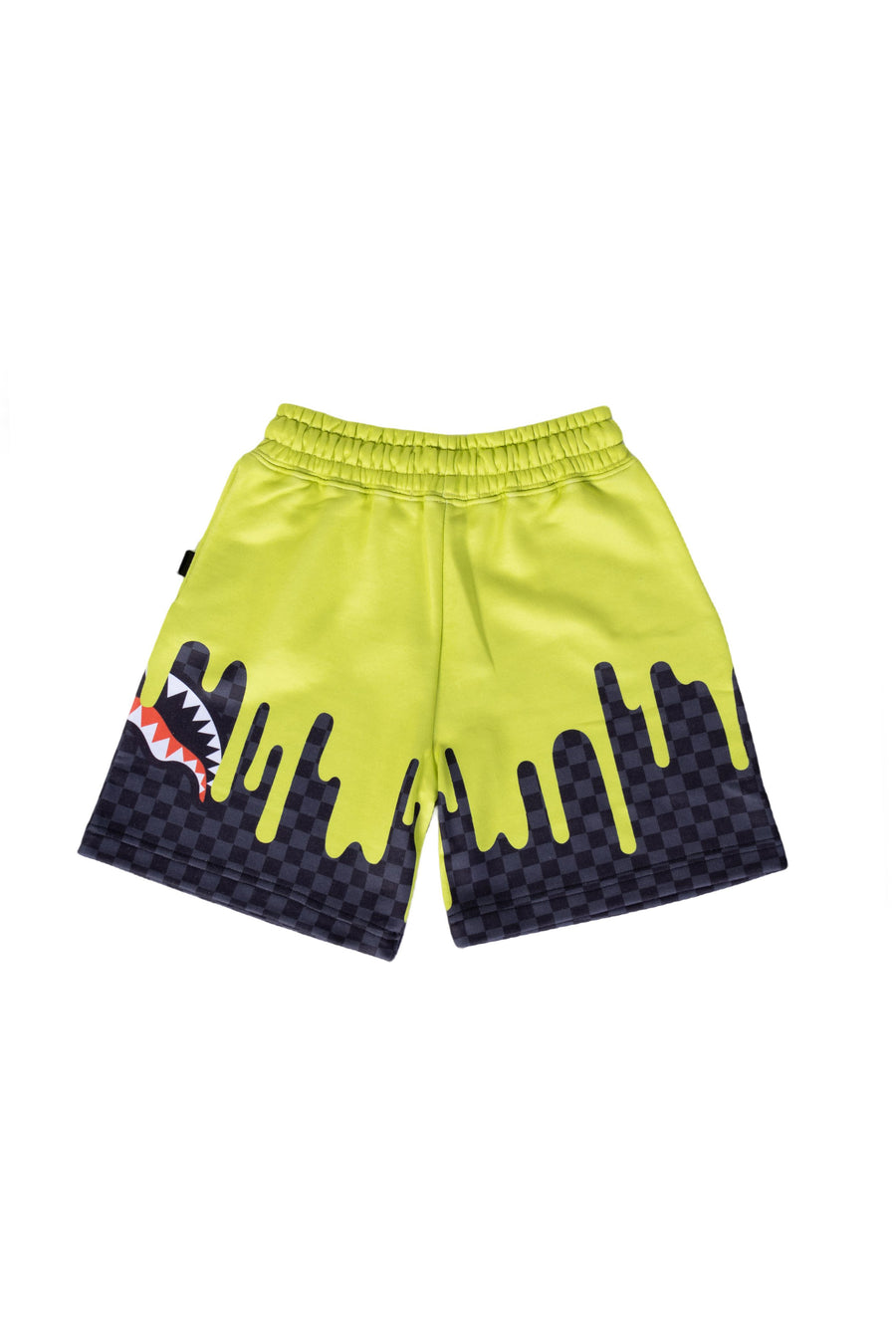 Youth - Sprayground Short COLOR DRIPPING GREY CHECK SHORTS YOUTH Green