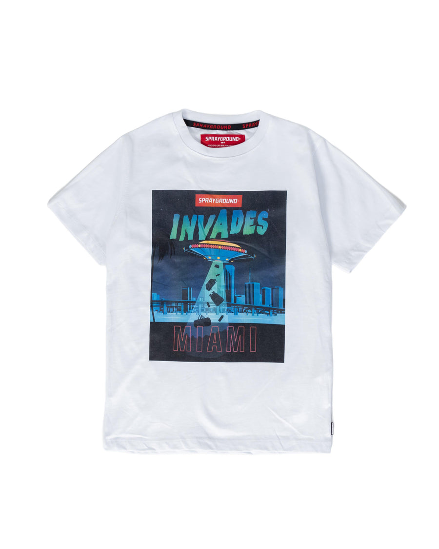 Youth - Sprayground T-shirt INVADERS T-SHIRT YOUTH White