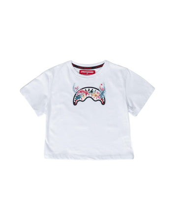 Niño / Niña  - Camiseta Sprayground BLOSSOM SHARKS CROP T-SHIRT GIRL Blanco