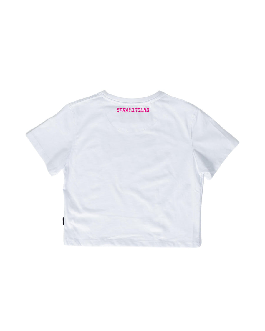 Niño / Niña  - Camiseta Sprayground BLOSSOM SHARKS CROP T-SHIRT GIRL Blanco