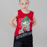 Garçon/fille - Bear Hangtag Tanktop Youth