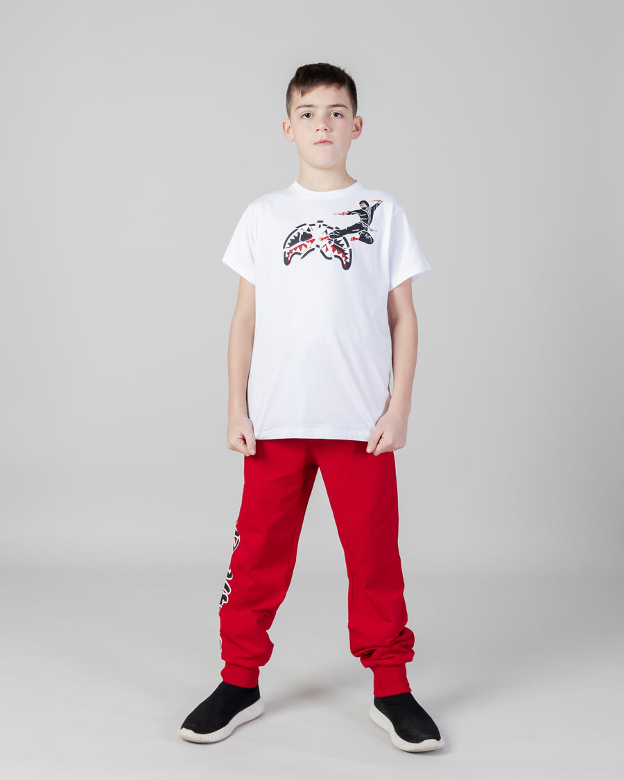 Youth - Sprayground Joggers BEAR HANGTAG PANTS YOUTH Red