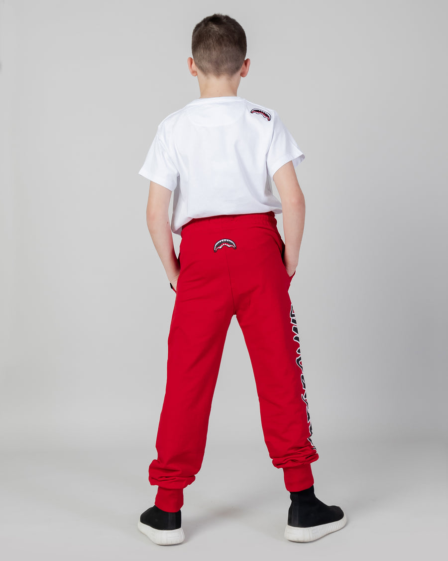 Youth - Sprayground Joggers BEAR HANGTAG PANTS YOUTH Red