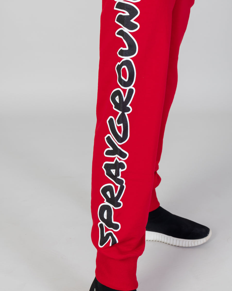 Ragazzo/a - Pantaloni sportivi Sprayground BEAR HANGTAG PANTS YOUTH Rosso