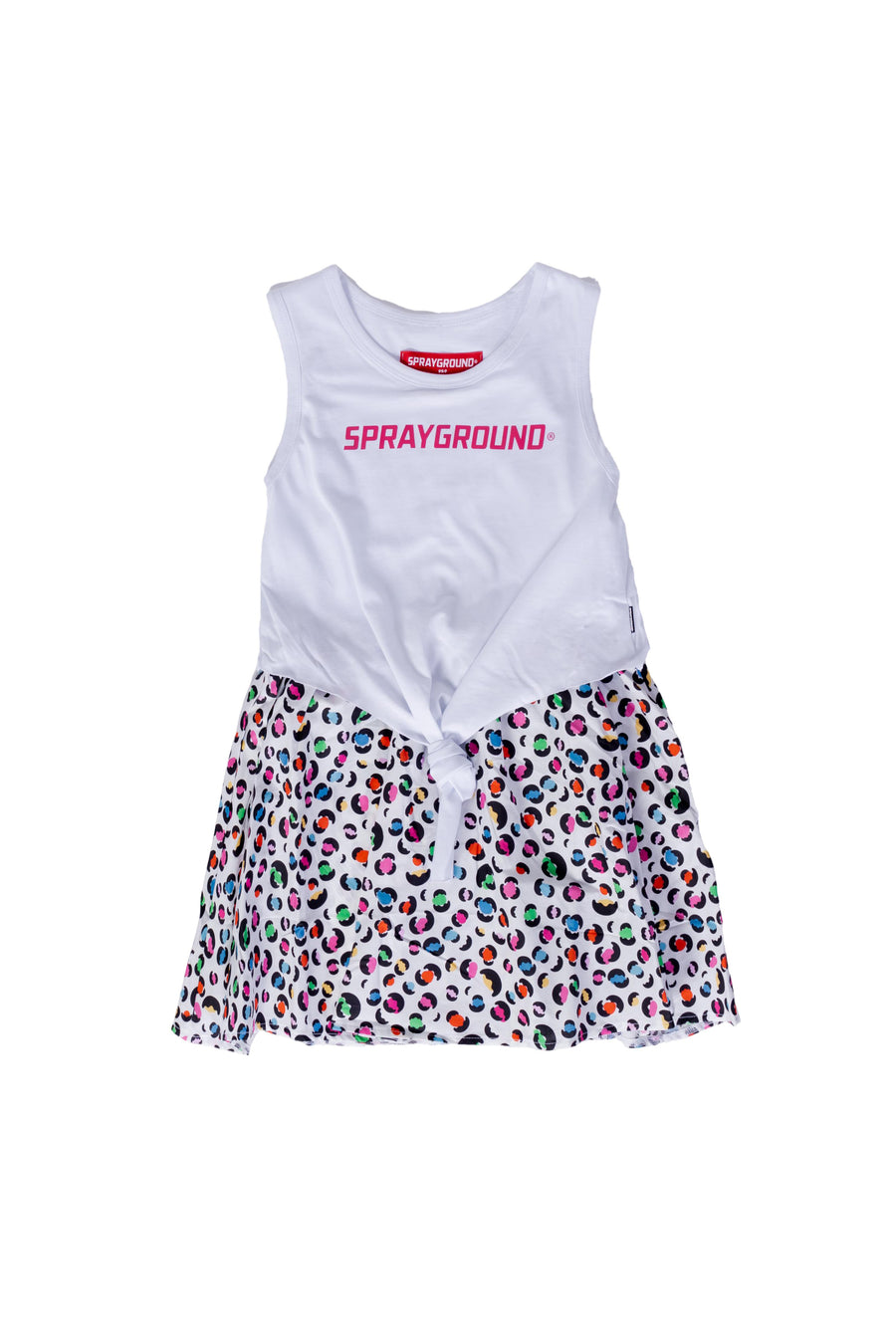Youth - Sprayground Short dresses RAINBOW SHARKS IN THE JUNGLE DRESS GIRL White