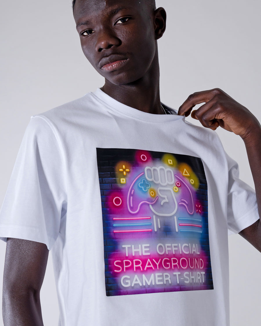 T-shirt Sprayground GAMER Blanc