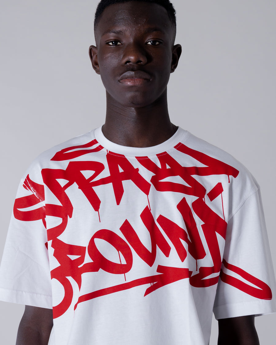 Sprayground T-shirt SPRAYGROUND TAG White
