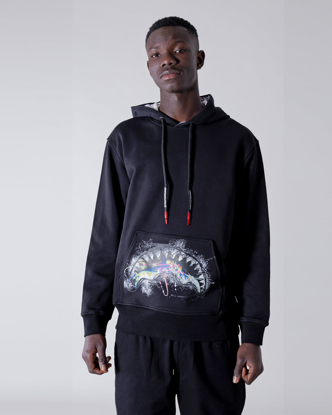 Splats Hoodie Black