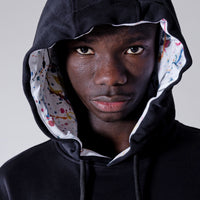 Splats Hoodie Black