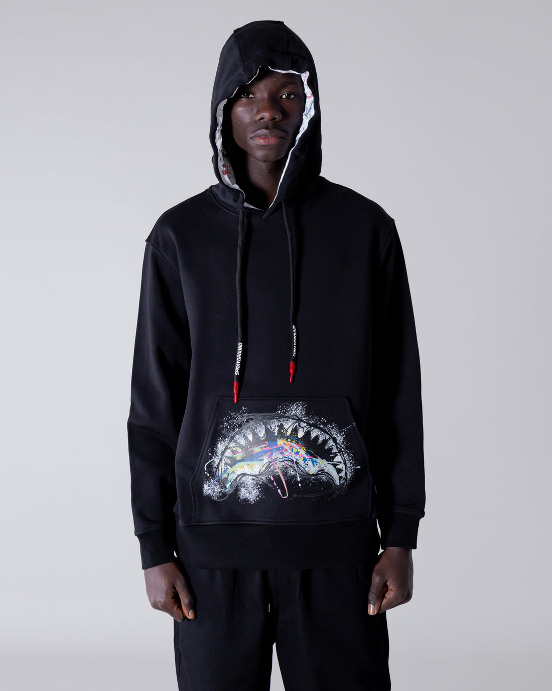 Splats Hoodie Black