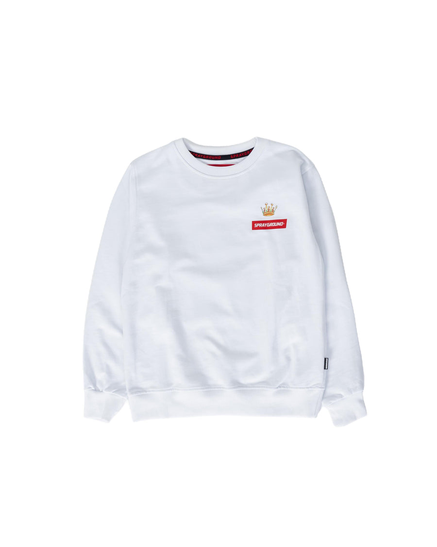 Garçon/Fille - Sweatshirts Sprayground ASTROMANE JUMP SMOOTH CREW Blanc